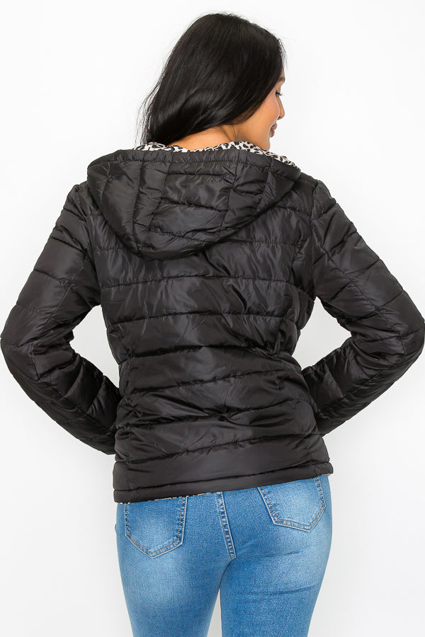 Women's Reversible Hooded Puffer Jackets (S-M-L-XL / 2-4-4-2) 12 pcs